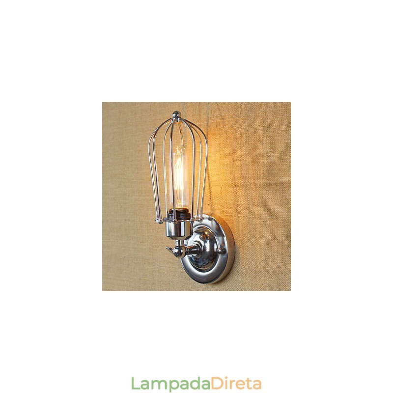Recurso de galvanoplastia retrô vintage simples para arandelas de parede de luz ambiente estilo mini