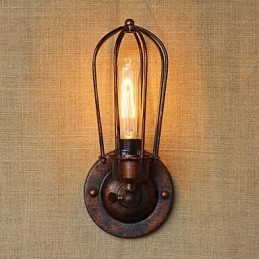 Recurso de galvanoplastia retrô vintage simples para arandelas de parede de luz ambiente estilo mini