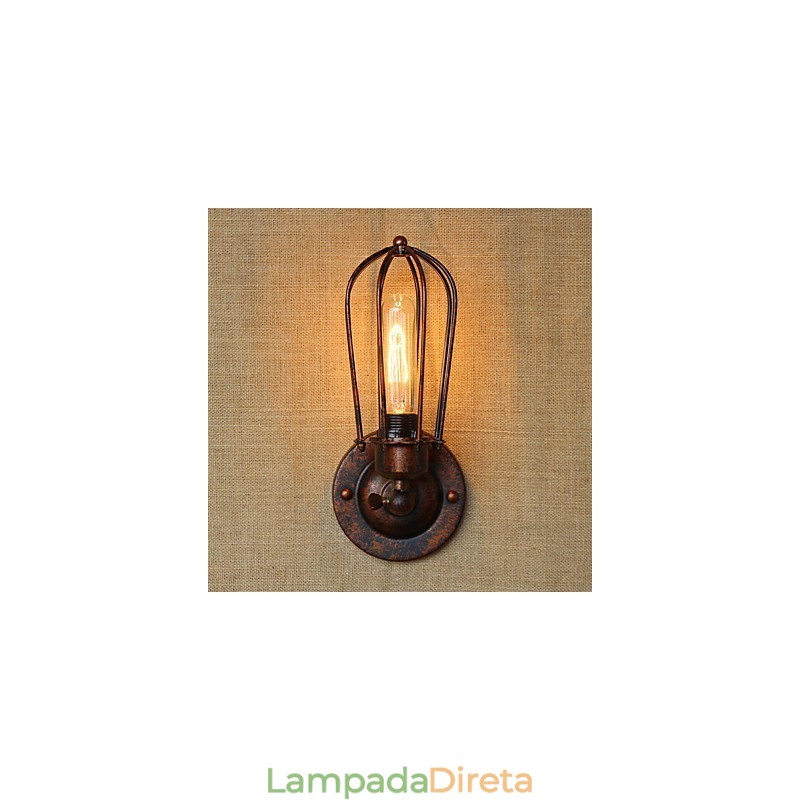 Recurso de galvanoplastia retrô vintage simples para arandelas de parede de luz ambiente estilo mini