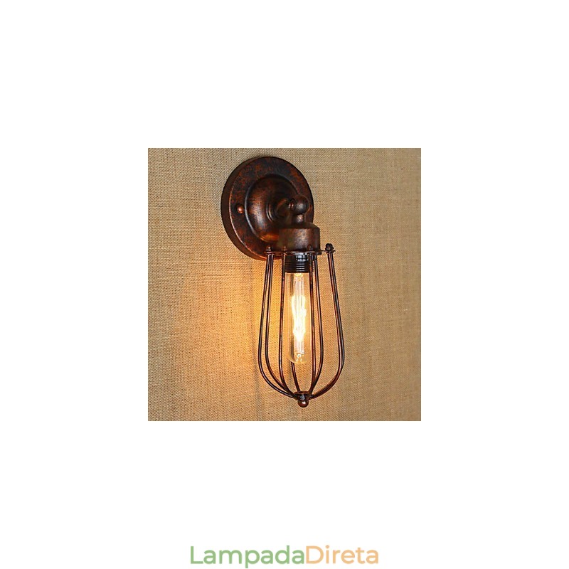 Recurso de galvanoplastia retrô vintage simples para arandelas de parede de luz ambiente estilo mini