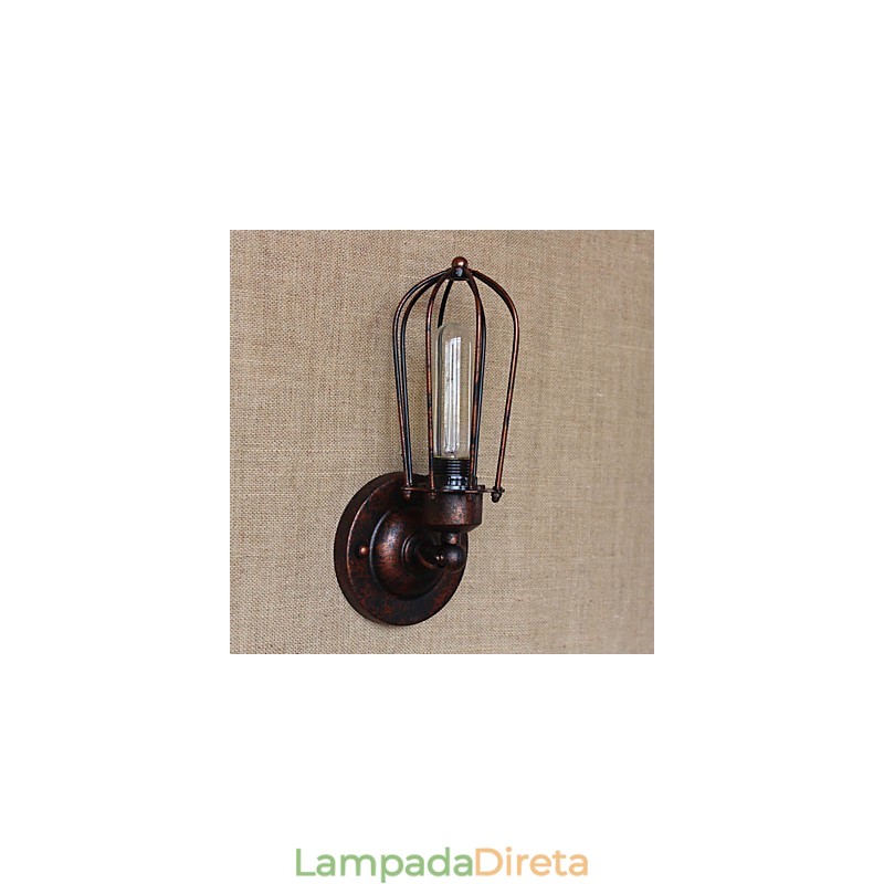 Recurso de galvanoplastia retrô vintage simples para arandelas de parede de luz ambiente estilo mini
