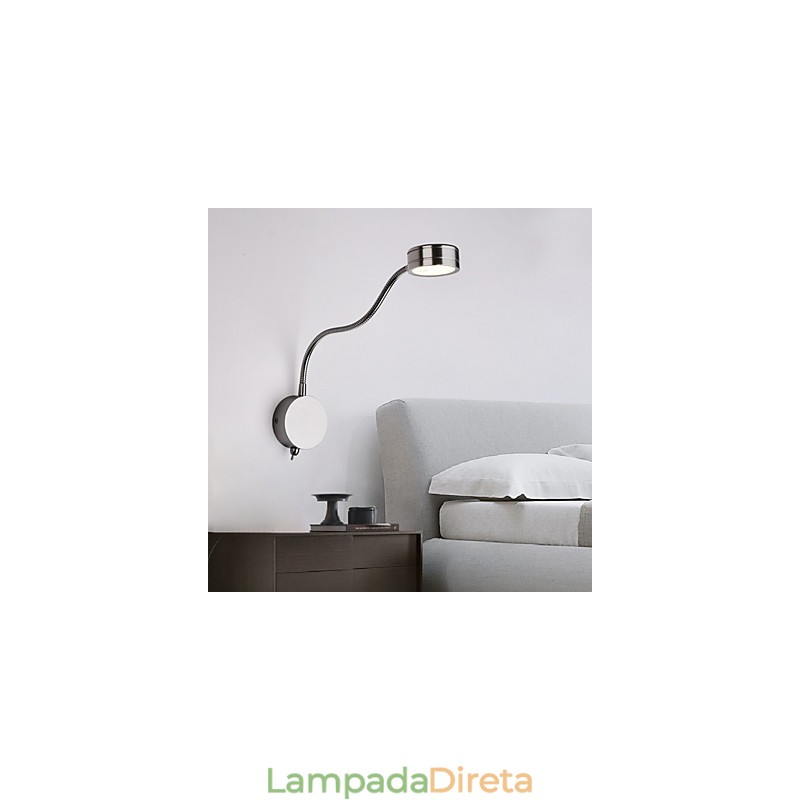 Luminária de parede moderna contemporânea com luz ambiente