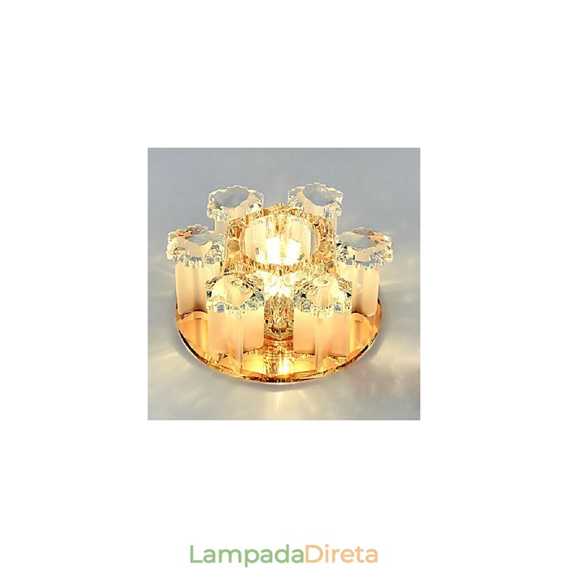 Lâmpada de cristal Smd CreativeTube Spotlight Absorve luz de cúpula