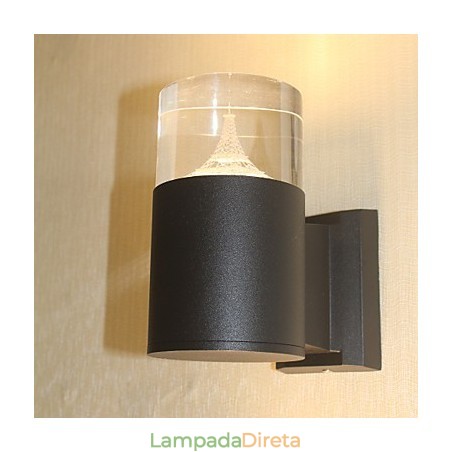 Recurso simples integrado para arandelas de parede com luz ambiente Recurso simples integrado para arandelas de parede com luz ambiente