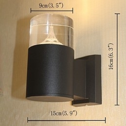 Recurso simples integrado para arandelas de parede com luz ambiente