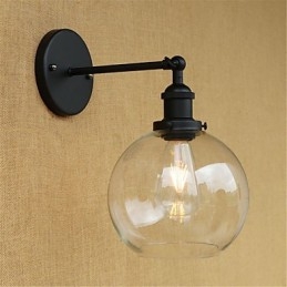 Pintura retrô country para proteção ocular em estilo mini, arandelas de parede com luz ambiente