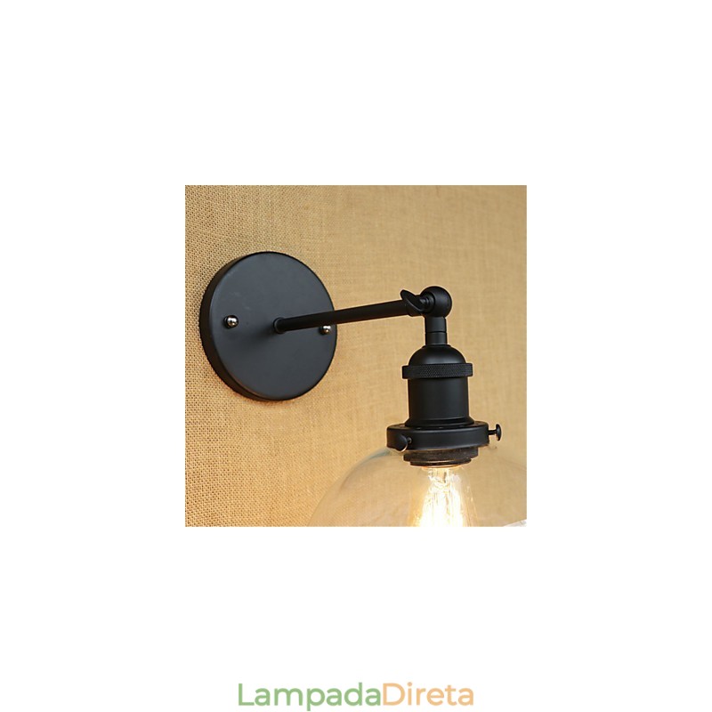 Pintura retrô country para proteção ocular em estilo mini, arandelas de parede com luz ambiente
