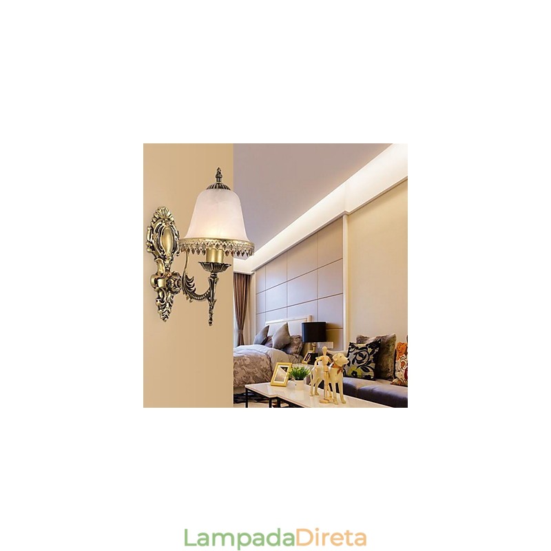 Luminária de parede vintage galvanizada Downlight