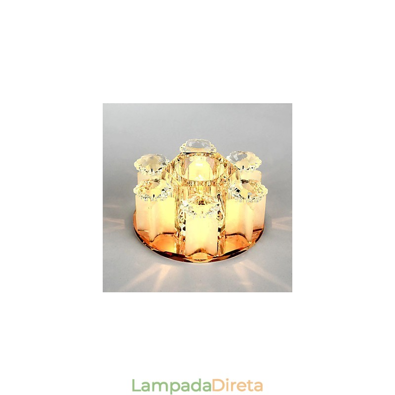 Lâmpada de cristal Smd CreativeTube Spotlight Absorve luz de cúpula