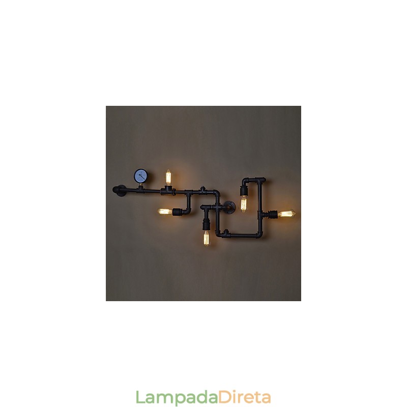 Luminárias de parede industriais loft Luminárias de parede antigas Edison com lâmpadas Luminária de parede vintage para iluminação de sala de estar