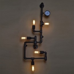 Luminárias de parede industriais loft Luminárias de parede antigas Edison com lâmpadas Luminária de parede vintage para iluminação de sala de estar