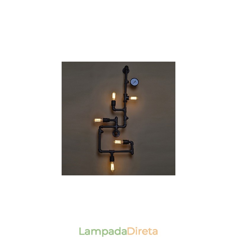 Luminárias de parede industriais loft Luminárias de parede antigas Edison com lâmpadas Luminária de parede vintage para iluminação de sala de estar