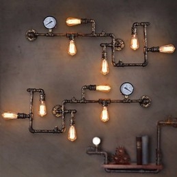 Luminárias de parede industriais loft Luminárias de parede antigas Edison com lâmpadas Luminária de parede vintage para iluminação de sala de estar