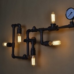 Luminárias de parede industriais loft Luminárias de parede antigas Edison com lâmpadas Luminária de parede vintage para iluminação de sala de estar