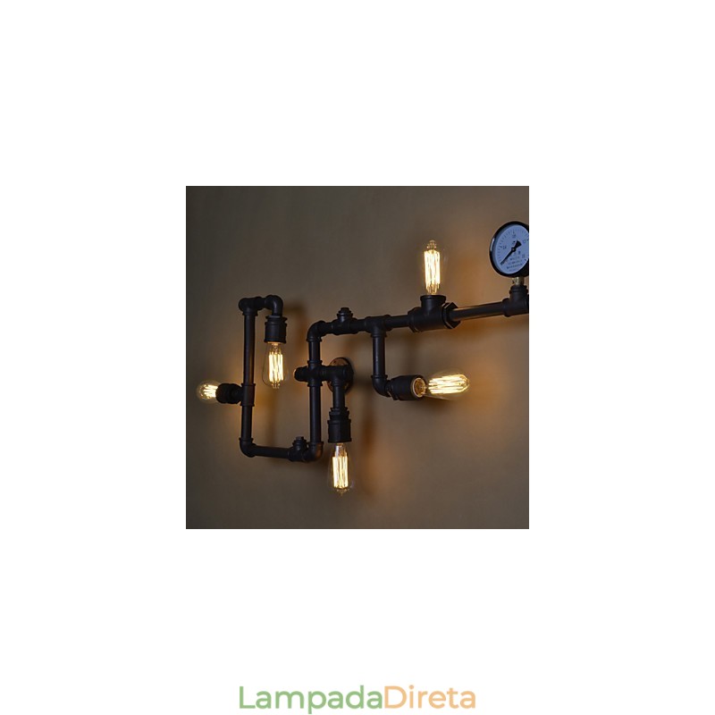 Luminárias de parede industriais loft Luminárias de parede antigas Edison com lâmpadas Luminária de parede vintage para iluminação de sala de estar