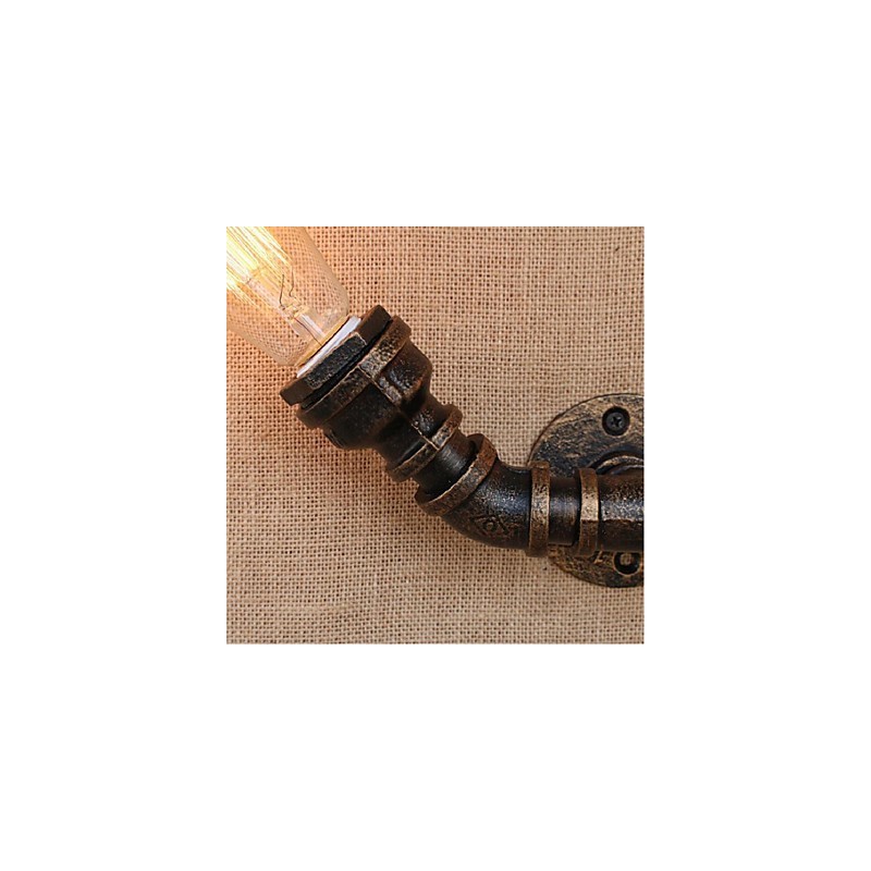 Nostalgia Simple Water Pipe Decorativo Pequeno Luminária de Parede Luz de Parede
