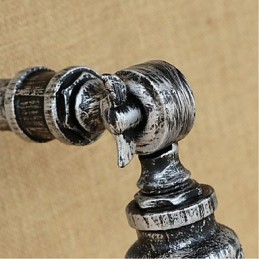 Luminária de parede estilo industrial nórdico com cano de água, luminária de parede prateada