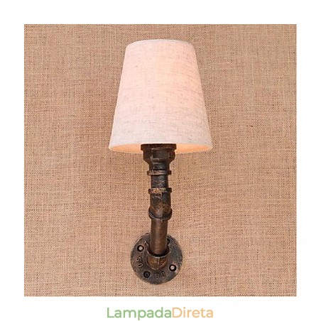 Luminária de parede rústica em latão para iluminação ambiente Luminária de parede rústica em latão para iluminação ambiente