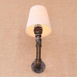 Luminária de parede rústica em latão para iluminação ambiente