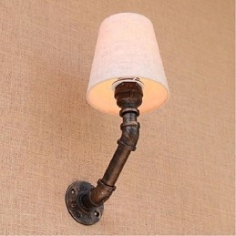 Luminária de parede rústica em latão para iluminação ambiente
