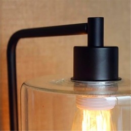 Recurso de acabamento em óxido preto rústico para braço articulado para luz ambiente