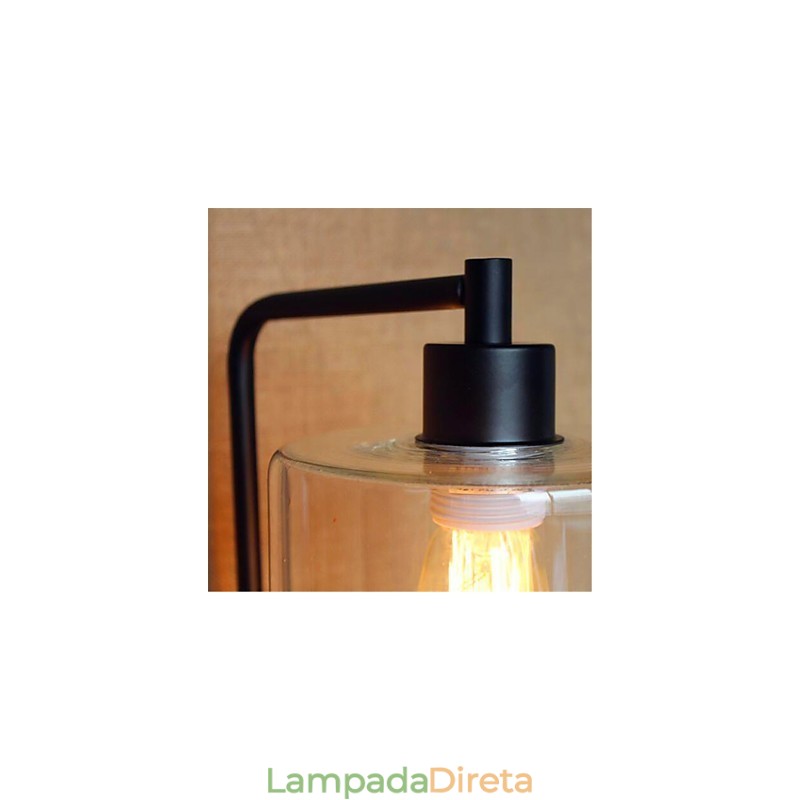 Recurso de acabamento em óxido preto rústico para braço articulado para luz ambiente