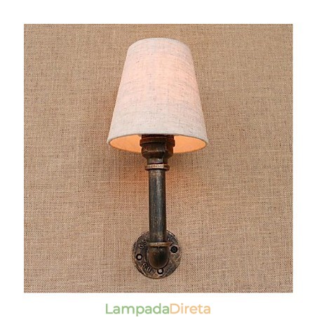 Luminária de parede rústica em latão para iluminação ambiente Luminária de parede rústica em latão para iluminação ambiente