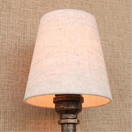 Luminária de parede rústica em latão para iluminação ambiente