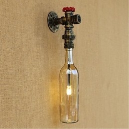 Luminária de parede Amber Water com interruptor
