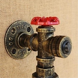 Luminária de parede Amber Water com interruptor