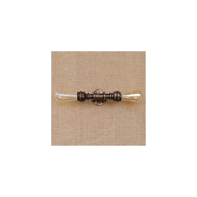 Nostalgia Simple Water Pipe Decorativo Pequeno Luminária de Parede Luz de Parede
