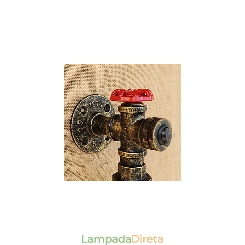 Interruptor de parede com luz de parede de garrafa de tubo de água
