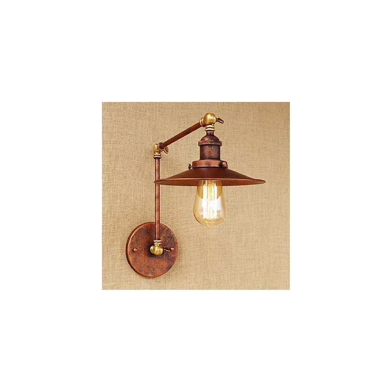 Braço longo Meio enferrujado Industrial Retro Nostalgic Retrátil Dobrável Arandelas de Parede Luz de Parede