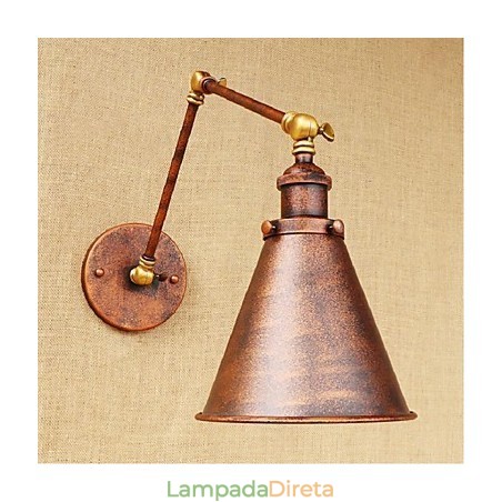Braço longo Meio ferrugem Retro Criativo Nostalgic Retrátil Dobrável Arandelas de Parede Luz de Parede Braço longo Meio ferrugem Retro Criativo Nostalgic Retrátil Dobrável Arandelas de Parede Luz de Parede