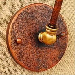 Braço longo Meio ferrugem Retro Criativo Nostalgic Retrátil Dobrável Arandelas de Parede Luz de Parede