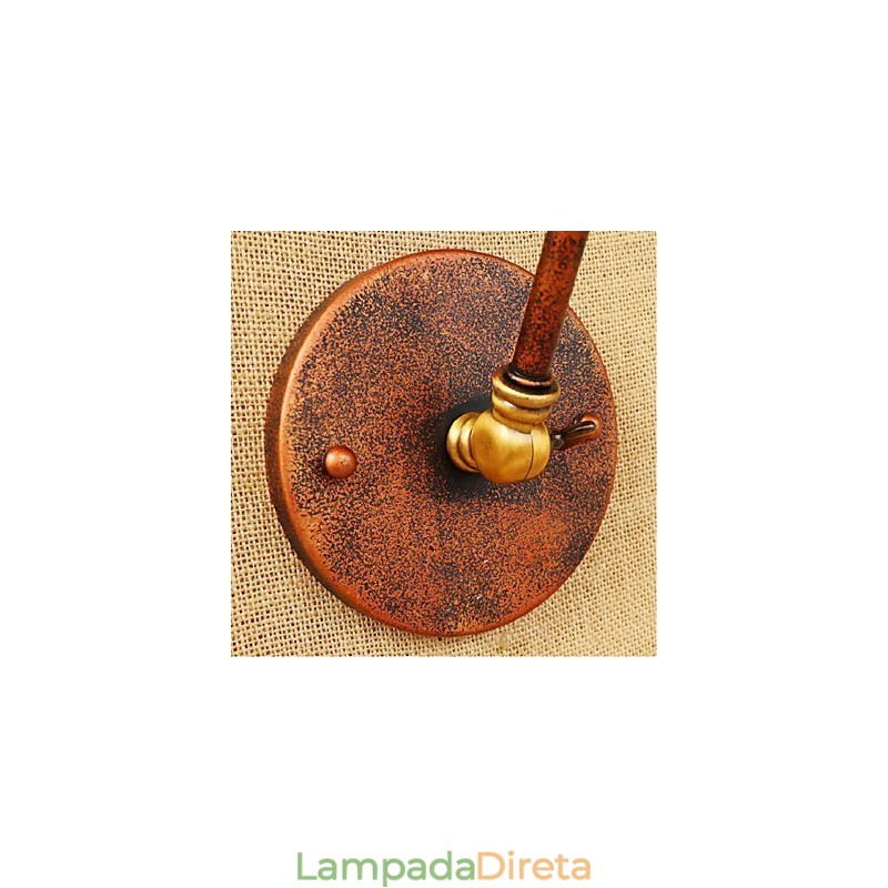 Braço longo Meio ferrugem Retro Criativo Nostalgic Retrátil Dobrável Arandelas de Parede Luz de Parede