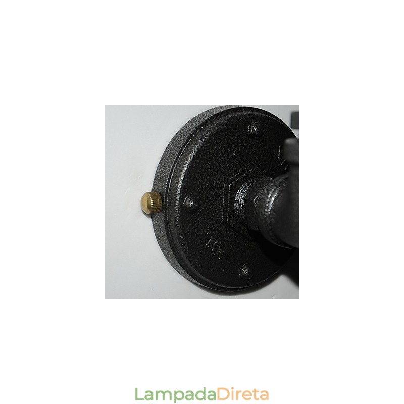 Luminária de parede decorativa de tubo de ferro industrial retrô simples Luminária de parede
