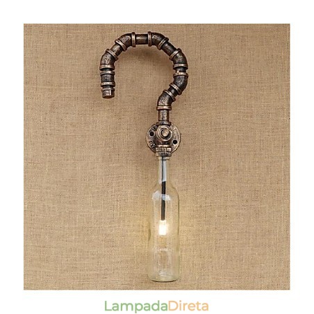 Retro American Village Creative Industry Wind Designer Garrafa de Água Luminária de Parede Luminária de Parede Retro American Village Creative Industry Wind Designer Garrafa de Água Luminária de Parede Luminária de Parede