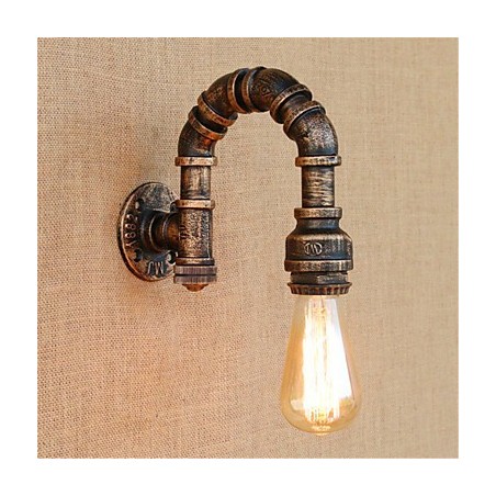 Pintura rústica de chalé para arandelas de parede com luz ambiente Pintura rústica de chalé para arandelas de parede com luz ambiente