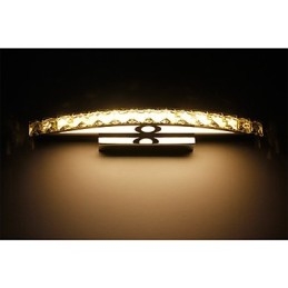 Iluminação de parede de cristal contemporânea para banheiro