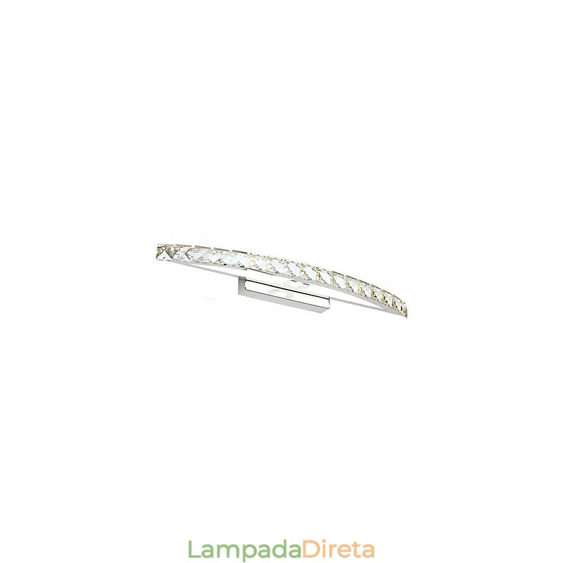 Iluminação de parede de cristal contemporânea para banheiro