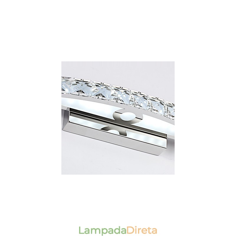 Iluminação de parede de cristal contemporânea para banheiro