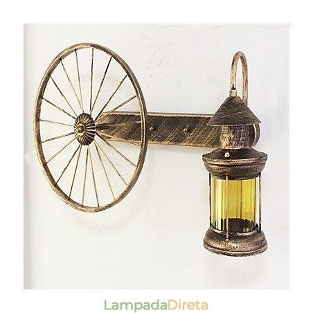 Pintura rústica de chalé para arandelas de parede estilo mini uplight, luminária de parede Pintura rústica de chalé para arandelas de parede estilo mini uplight, luminária de parede