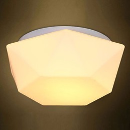 Luminária de cúpula de vidro com diamante branco criativo Absorve