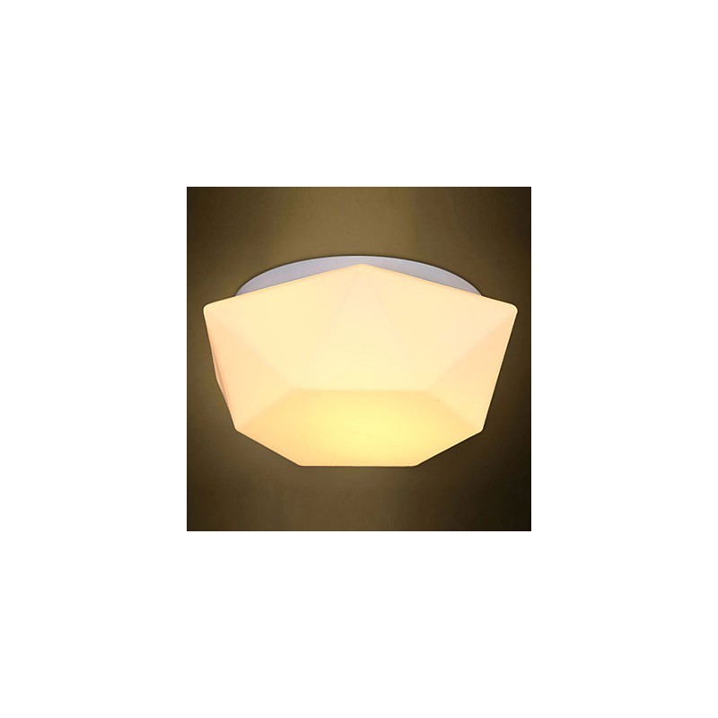 Luminária de cúpula de vidro com diamante branco criativo Absorve
