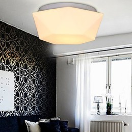 Luminária de cúpula de vidro com diamante branco criativo Absorve