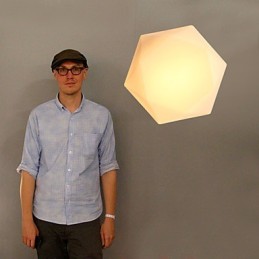 Luminária de cúpula de vidro com diamante branco criativo Absorve