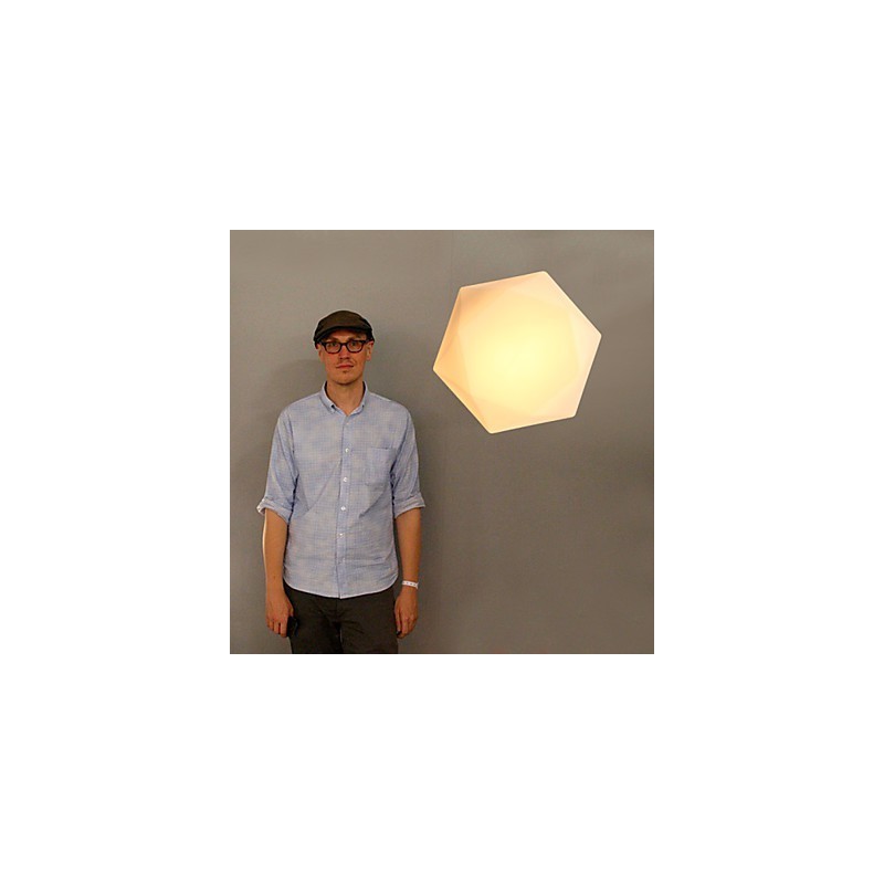 Luminária de cúpula de vidro com diamante branco criativo Absorve