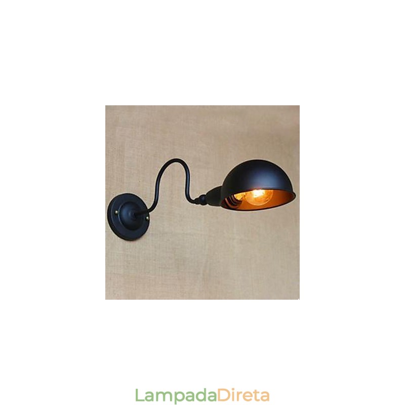 Retro Black High Grade Personalidade Cabeceira Estudo de Quarto Girando em Torno de Corredor de Parede Decorativo