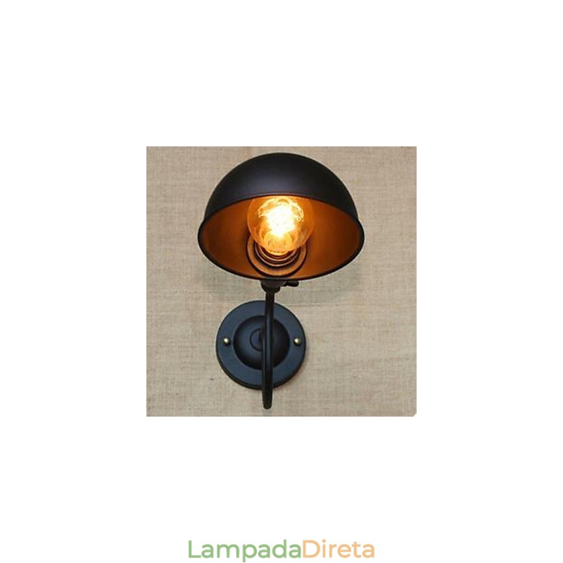 Retro Black High Grade Personalidade Cabeceira Estudo de Quarto Girando em Torno de Corredor de Parede Decorativo